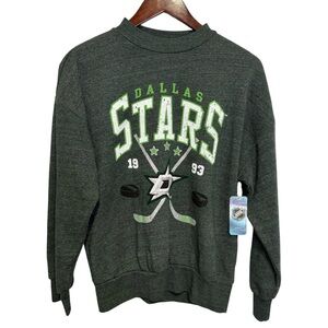 DALLAS STARS NHL WOMENS GREEN OVERSIZED CREW SWEATSHIRT - Small NWT